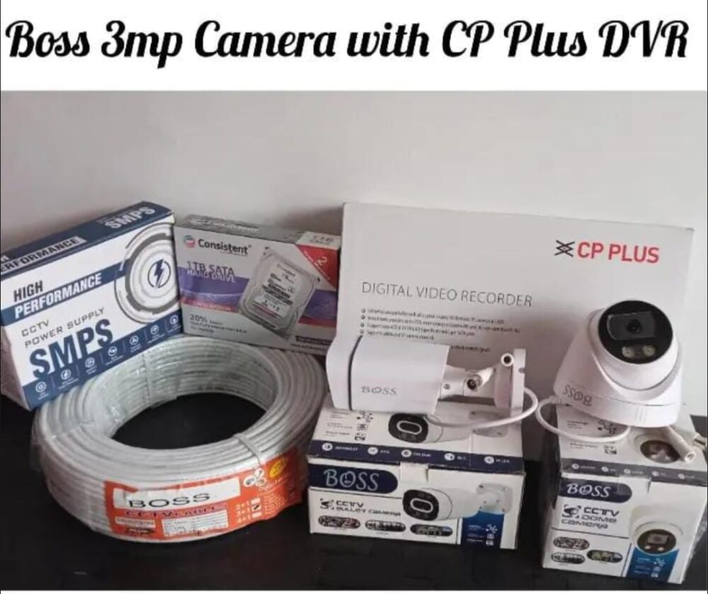 BOSS 4CH CCTv Camera KIT @6999